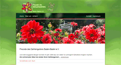 Desktop Screenshot of dahliengarten-baden-baden.com